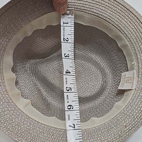 Something Special Stylish Tan Fedora Hat with Black Stripe - Picture 8 of 10